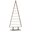 vidaXL Arbre de Noël en métal avec support Noir 210 cm Acier