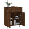 vidaXL Buffet ch&ecirc;ne marron 69,5x34x90 cm bois d'ing&eacute;nierie