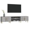 vidaXL Meuble TV sonoma gris 180x31,5x40 cm bois d'ingénierie