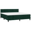 vidaXL Sommier &agrave; lattes de lit avec matelas LED Vert fonc&eacute; 180x200 cm