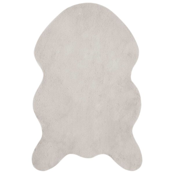 vidaXL Tapis en Fourrure Synthétique de Lapin Olite Beige 60 x 90 cm
