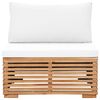 vidaXL Salon de jardin 6 pcs avec coussins Bois de teck solide