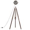 vidaXL Lampadaire à trépied bois de manguier massif 186 cm