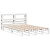 vidaXL Cadre de lit sans matelas blanc 135x190 cm bois de pin massif