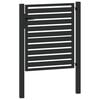 vidaXL Portail de jardin verrouillable noir 100x100 cm aluminium