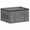 vidaXL Bo&icirc;te de rangement avec fen&ecirc;tre transparente Anthracite