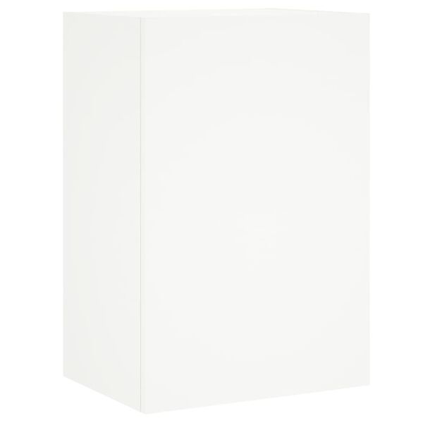 vidaXL Meuble TV mural blanc 40,5x30x60 cm bois d'ing&eacute;nierie