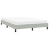 vidaXL Cadre de lit sans matelas gris clair 160x220 cm velours