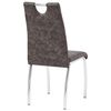 vidaXL Chaises &agrave; manger lot de 2 marron similicuir
