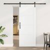 vidaXL Porte coulissante Blanc 83 x 211 cm Pin massif