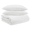 vidaXL Ensemble de Duvet avec oreiller 3 pcs Blanc Plume de canard