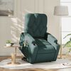 vidaXL Fauteuil inclinable de massage &eacute;lectrique Vert fonc&eacute; Tissu