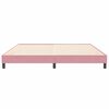 vidaXL Cadre de lit sans matelas rose 200x220 cm velours