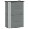 vidaXL Jardini&egrave;re sur&eacute;lev&eacute;e Gris 50 x 30 x 72 cm WPC et Aluminium