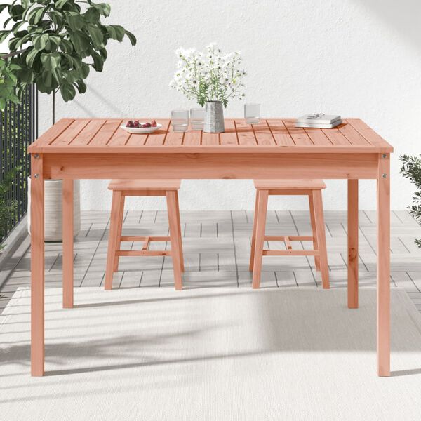 vidaXL Table de jardin 121x82,5x76 cm bois massif de douglas