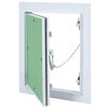 vidaXL Panneau d'Acc&egrave;s Vert et Argent 20 x 25 cm Aluminium et Pl&acirc;tre