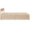 vidaXL Cadre de lit sans matelas 150x200 cm bois de pin massif