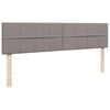 VidaXL Cadre de lit ottoman avec matelas taupe 200x200cm tissu