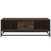 vidaXL Table basse ch&ecirc;ne marron 100x57x35cm bois d'ing&eacute;nierie et m&eacute;tal