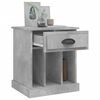 vidaXL Tables de chevet 2 pcs gris béton 43x36x50 cm