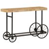 vidaXL Table console 112x36x76 cm bois massif de manguier et fer