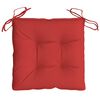 vidaXL Coussins de palette lot de 2 rouge 50x50x7 cm tissu oxford