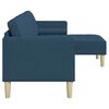 vidaXL Ensemble de Canap&eacute;s avec coussin Bleu Polyester
