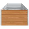 vidaXL Jardinière surélevée Marron Clair 400 x 80 x 45 cm
