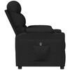 vidaXL Fauteuil Noir Tissu