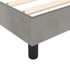 vidaXL Sommier à lattes de lit et matelas Gris clair 80x200 cm Velours