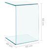 vidaXL Table d'appoint 40x40x60 cm Verre tremp&eacute;