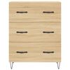 vidaXL Buffet haut Ch&ecirc;ne sonoma 69,5x34x180 cm Bois d'ing&eacute;nierie