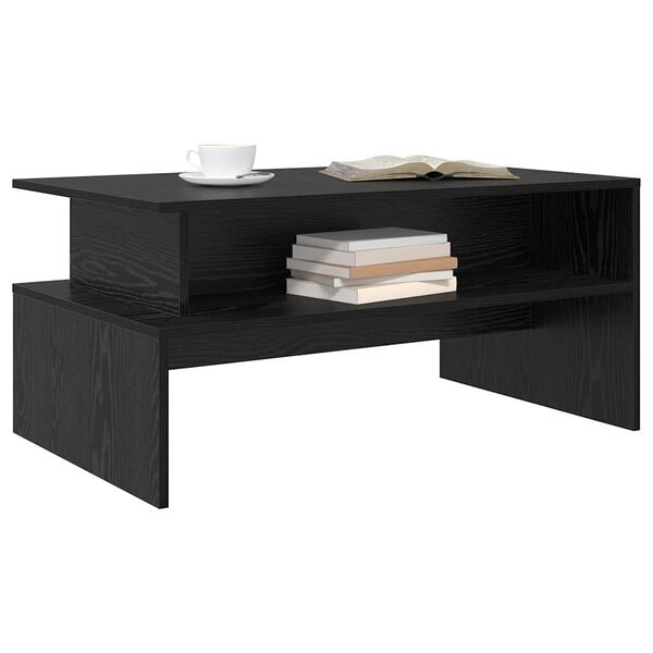 vidaXL Table basse Chêne noir 90 x 55 x 42,5 cm Bois d'ingénierie