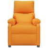 vidaXL Fauteuil de massage Jaune Tissu