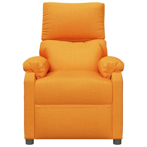 vidaXL Fauteuil de massage Jaune Tissu