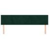 vidaXL Têtes de lit 2 pcs Vert foncé 90x5x78/88 cm Velours
