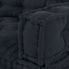 vidaXL Coussin de canap&eacute; sur palette 3 pcs Anthracite 120 x 80 x 38 cm