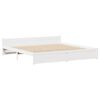 vidaXL Cadre de lit sans matelas blanc 200x200 cm bois massif de pin