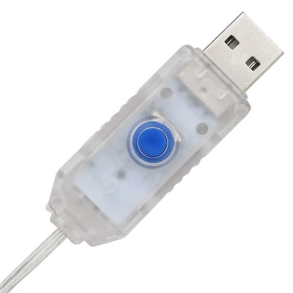 vidaXL T&ecirc;te de Renne avec 140 LED Blanc chaud 60 cm Acrylique