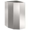 vidaXL Jardini&egrave;re d'Angle Argent&eacute; 30 x 30 x 50 cm Acier inoxydable
