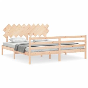 vidaXL Cadre de lit sans matelas bois massif