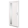 vidaXL Porte d'entr&eacute;e Blanc 98x208 cm PVC