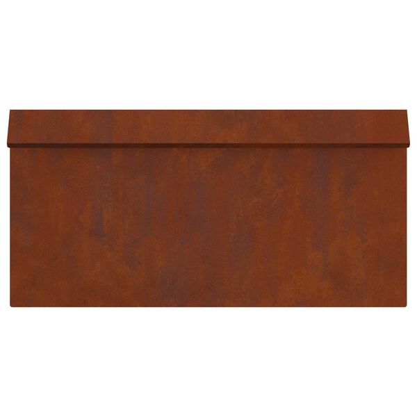 vidaXL Cl&ocirc;ture &agrave; escargots Rouill&eacute; 50 x 3,5 x 25 cm