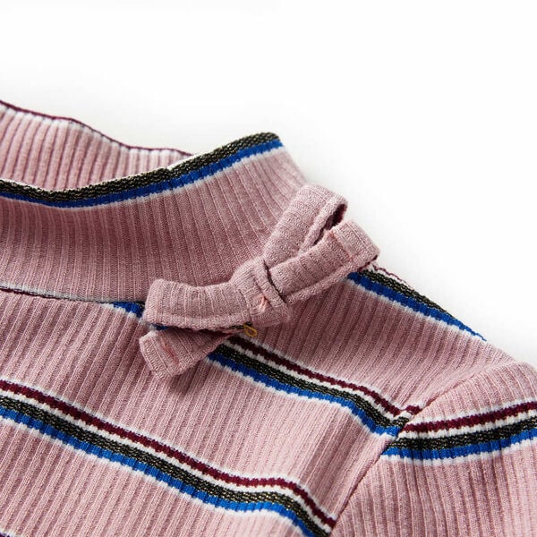 T-shirt enfants &agrave; manches longues rose clair 92