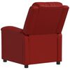 vidaXL Fauteuil de massage Rouge bordeaux Similicuir