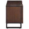 vidaXL Meuble TV marron 100x34x46 cm bois massif manguier