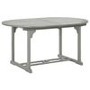 vidaXL Table de jardin Gris 200x100x75 cm Bois d'acacia massif