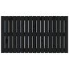 vidaXL Tête de lit murale Noir 108x3x60 cm Bois massif de pin