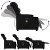 vidaXL Fauteuil de massage inclinable noir similicuir