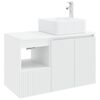 vidaXL Ensemble de mobilier de salle de bain 2 pc Blanc